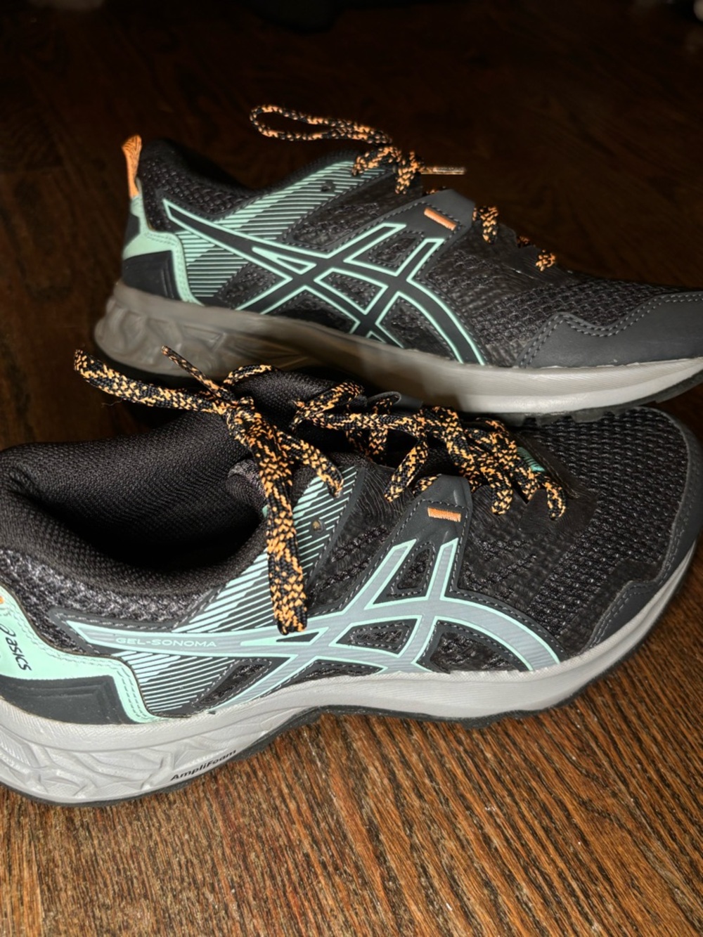 ASICS Women's Gel-Sonoma 1012 Running Shoes - Black with Mint Accents